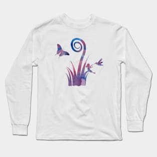 Fairy on a leaf Long Sleeve T-Shirt